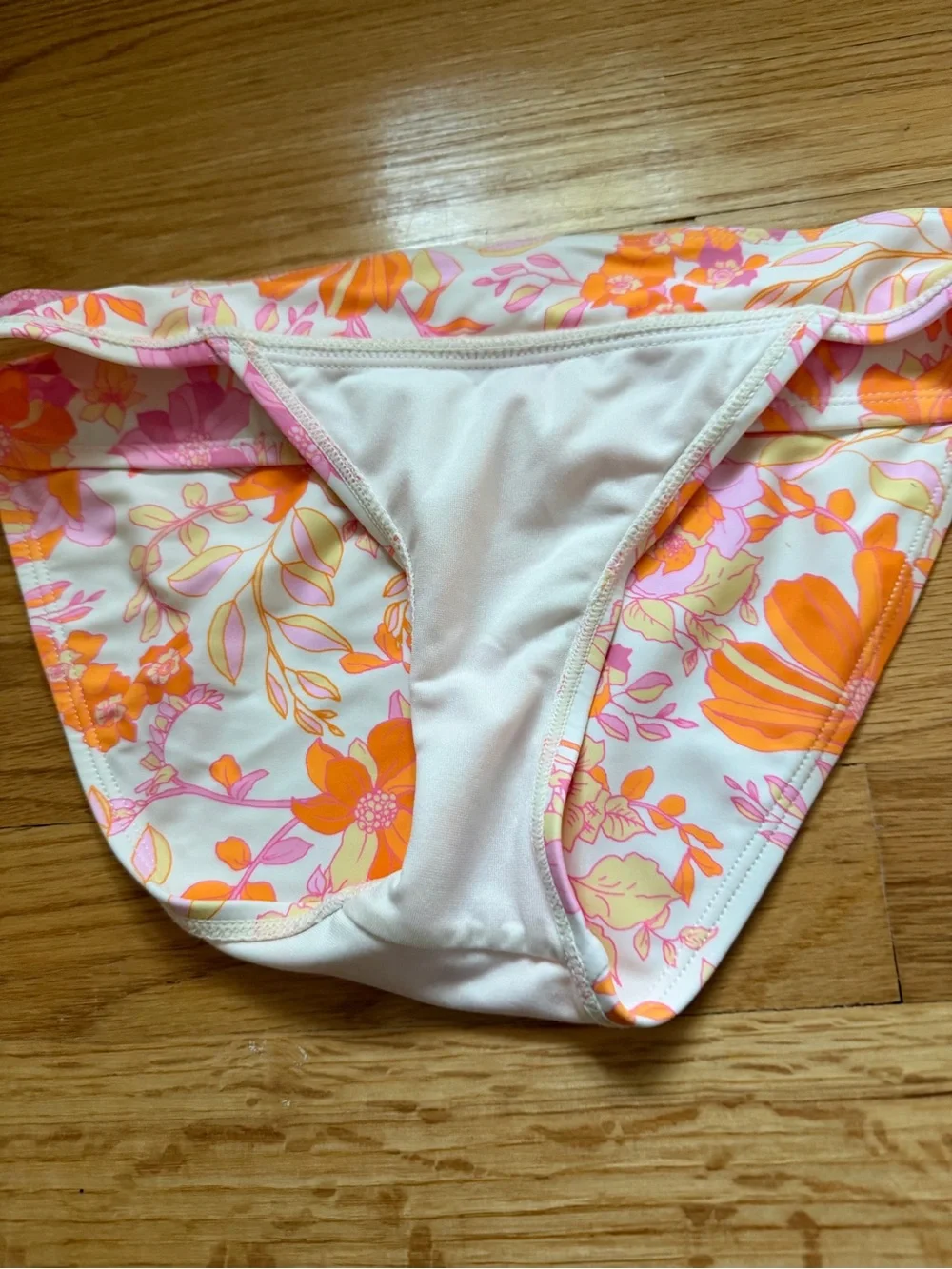 MWOT Floral  Orange & Pink Two-Piece Swim Set